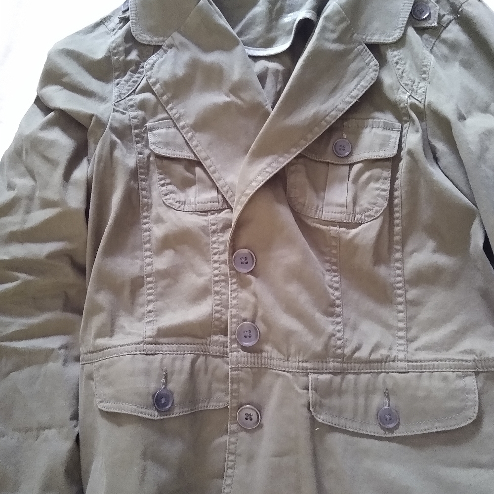 Olive military type jacket